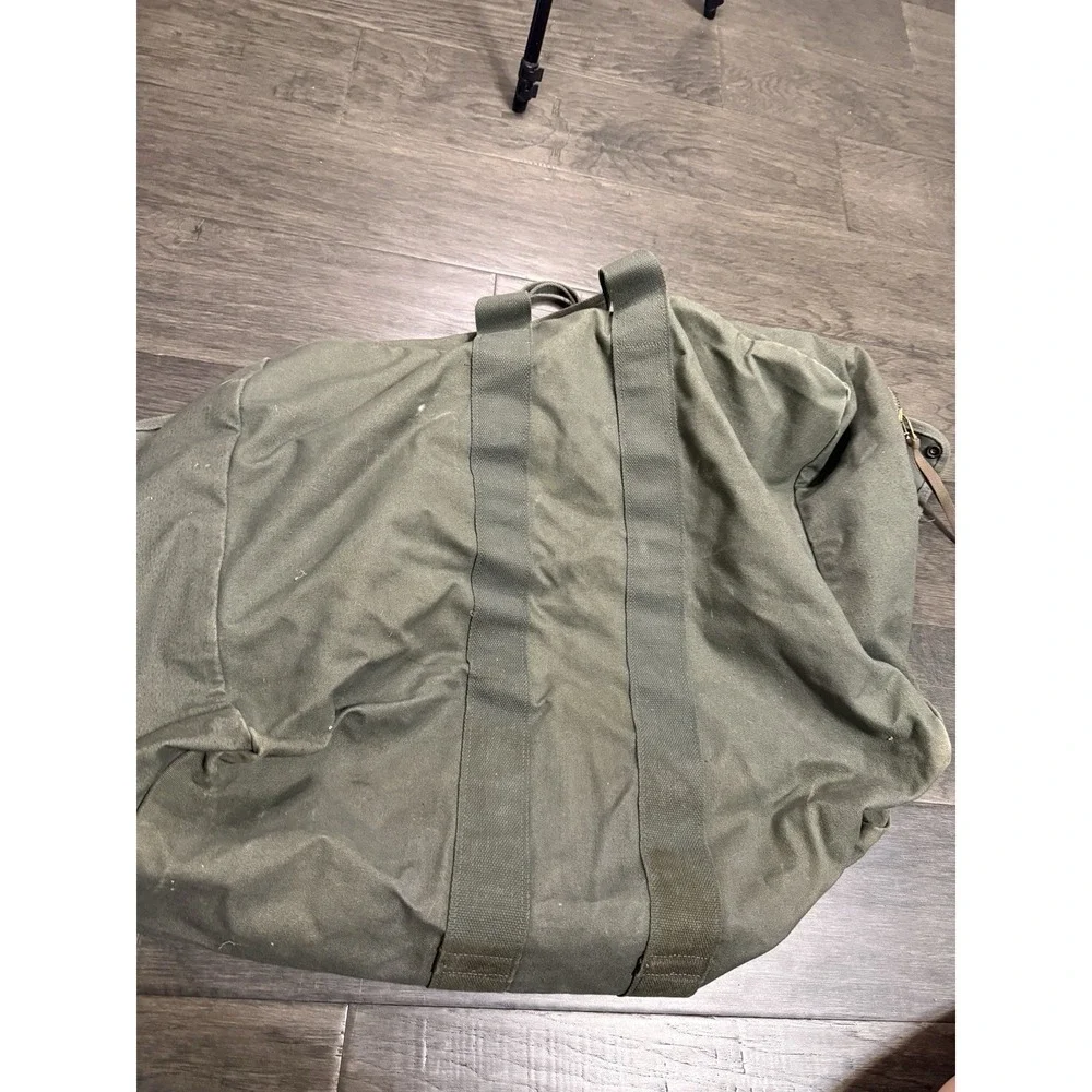 Vintage Army Kit Flyer Bag Sage Green‎ 1967 Large Pioneer Canvas Duffle Bag